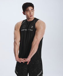 BORN TO WIN（ボーントゥウィン）の「BRNTW QUICK DRY SINGLET [BLACK]（Tシャツ/カットソー）」