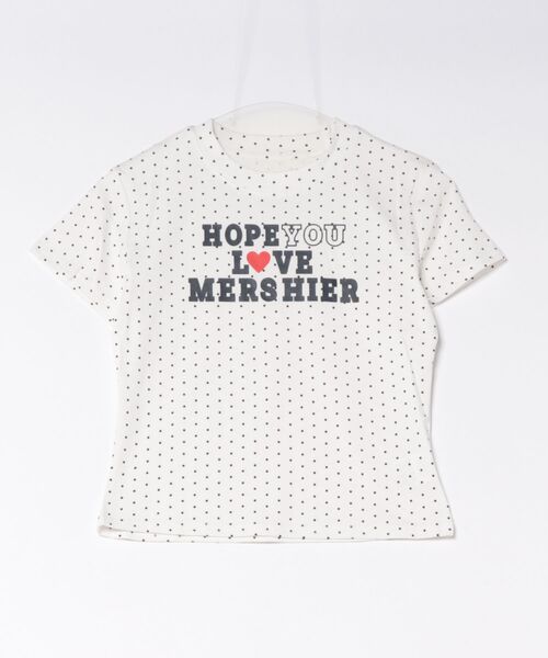 MEMECLE(メメクル)の「【 MEMECLE / メメクル 】ドットロゴプリントTシャツ(Tシャツ/カットソー・レディース・ネイビー/ホワイト/レッド/グレー・FREE)」の8枚目の写真