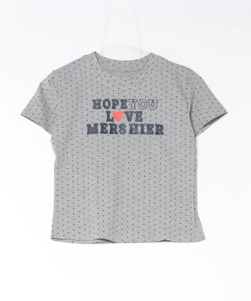 MEMECLE(メメクル)の「【 MEMECLE / メメクル 】ドットロゴプリントTシャツ(Tシャツ/カットソー・レディース・ネイビー/ホワイト/レッド/グレー・FREE)」の7枚目の写真