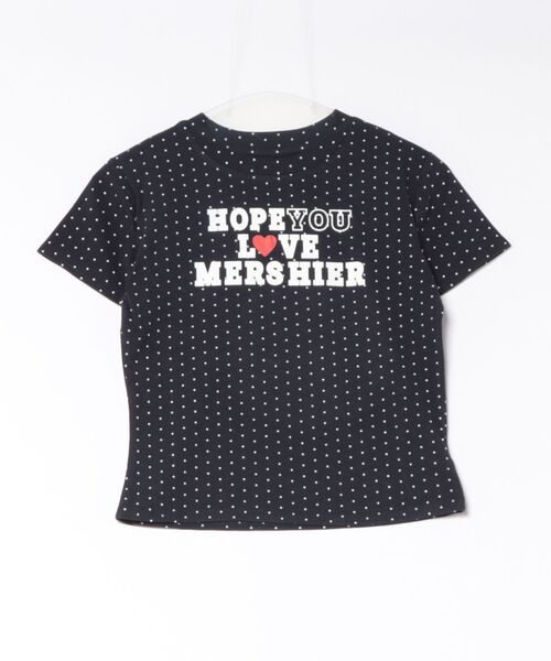 MEMECLE(メメクル)の「【 MEMECLE / メメクル 】ドットロゴプリントTシャツ(Tシャツ/カットソー・レディース・ネイビー/ホワイト/レッド/グレー・FREE)」の5枚目の写真