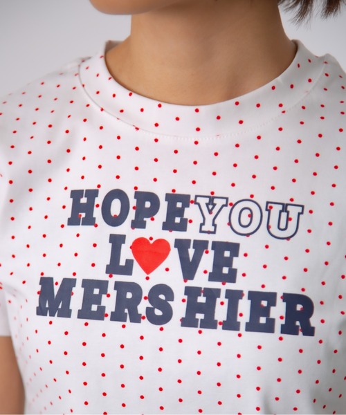 MEMECLE(メメクル)の「【 MEMECLE / メメクル 】ドットロゴプリントTシャツ(Tシャツ/カットソー・レディース・ネイビー/ホワイト/レッド/グレー・FREE)」の18枚目の写真