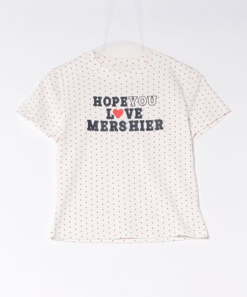 MEMECLE(メメクル)の「【 MEMECLE / メメクル 】ドットロゴプリントTシャツ(Tシャツ/カットソー・レディース・ネイビー/ホワイト/レッド/グレー・FREE)」の19枚目の写真