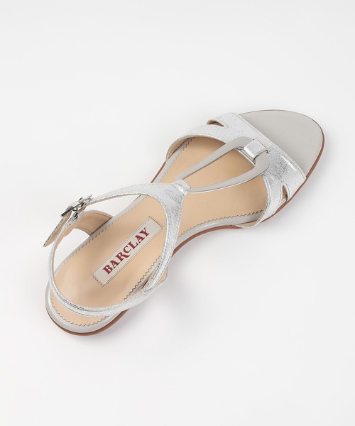 BARCLAY(バークレー)の「BARCLAY(バークレー)フラットサンダル(サンダル・レディース・ベージュ/シルバー・22cm/22.5cm/23cm/23.5cm/24cm/24.5cm)」の4枚目の写真