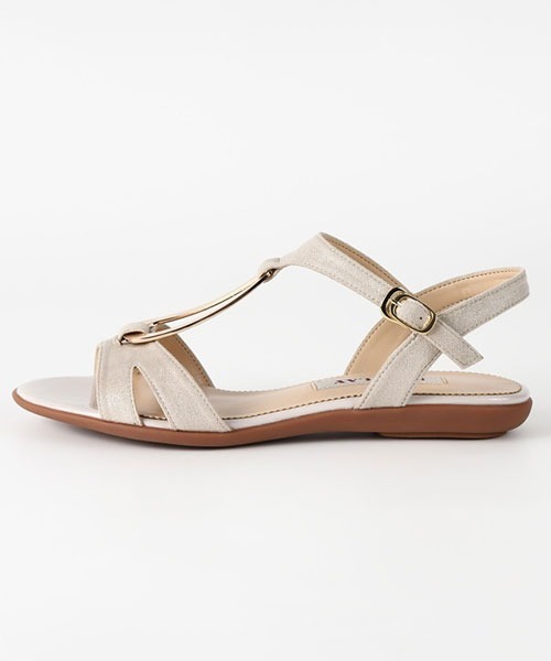 BARCLAY(バークレー)の「BARCLAY(バークレー)フラットサンダル(サンダル・レディース・ベージュ/シルバー・22cm/22.5cm/23cm/23.5cm/24cm/24.5cm)」の13枚目の写真