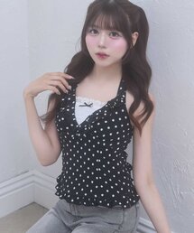 【Belle Charme】Halter Neck Frill Tops