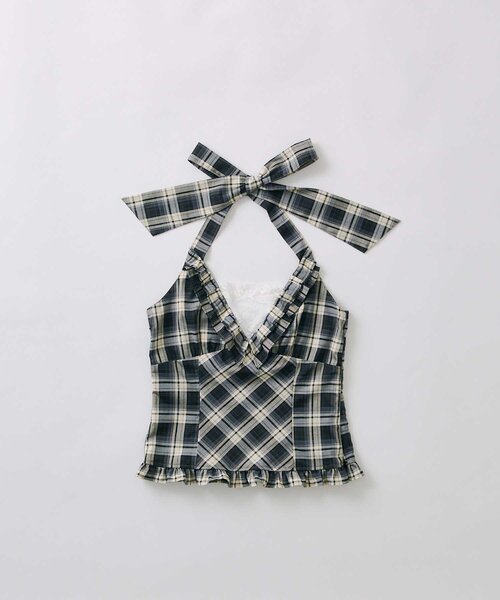 Belle Charme(ベルシャルム)の「【Belle Charme】Halter Neck Frill Tops(シャツ/ブラウス・レディース・ドット/オフホワイト/ブラック・FREE)」の17枚目の写真