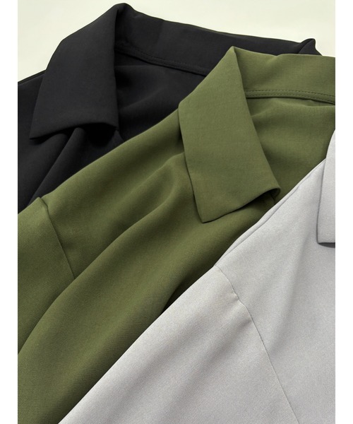 Sew loop(ソーループ)の「スキッパー風デザイン&ボリュームスリーブブラウス(シャツ/ブラウス・レディース・ブラック/オリーブ/グレー・FREE)」の12枚目の写真