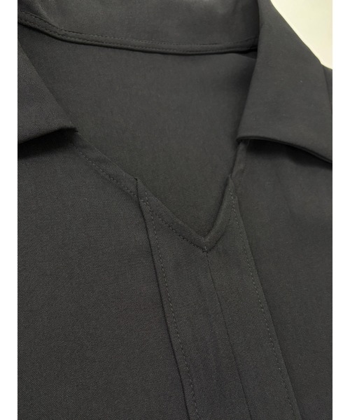 Sew loop(ソーループ)の「スキッパー風デザイン&ボリュームスリーブブラウス(シャツ/ブラウス・レディース・ブラック/オリーブ/グレー・FREE)」の11枚目の写真