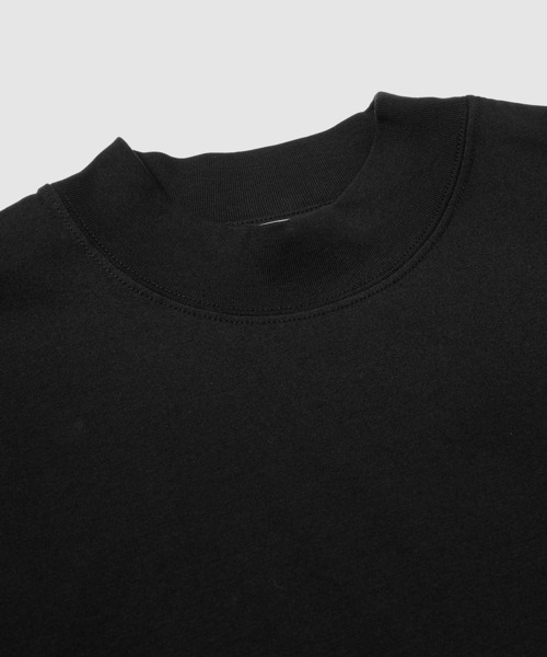 JIL SANDER（ジルサンダー）の「T-SHIRT MOCK NECK LS（Tシャツ/カットソー・メンズ・ブラック・L/M/XL）」の3枚目の写真