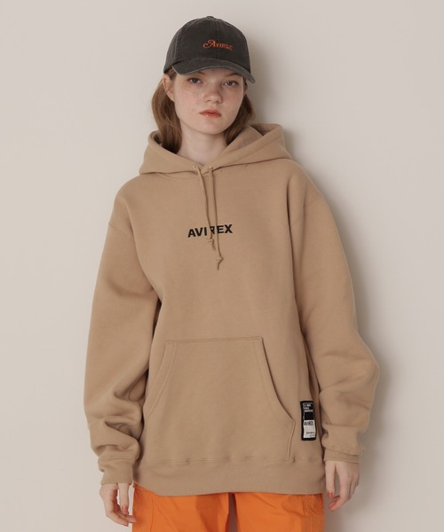 AVIREX（アヴィレックス）の「【WEB&DEPOT限定】A STAR PULL PARKA（パーカー・レディース・ライトグレー/オリーブ/ベージュ/ブラック/バーガンディー/イエロー・F）」の3枚目の写真