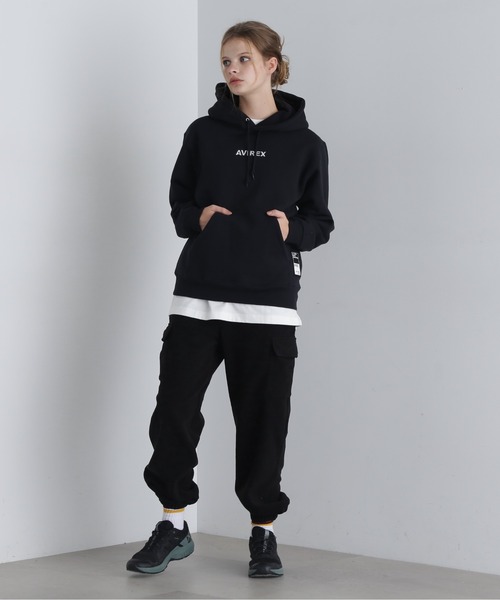 AVIREX（アヴィレックス）の「【WEB&DEPOT限定】A STAR PULL PARKA（パーカー・レディース・ライトグレー/オリーブ/ベージュ/ブラック/バーガンディー/イエロー・F）」の8枚目の写真