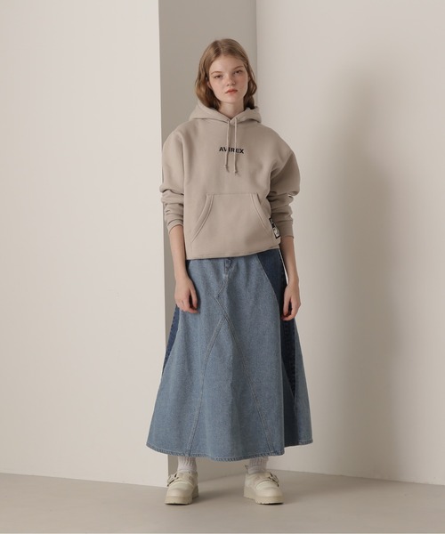 AVIREX（アヴィレックス）の「【WEB&DEPOT限定】A STAR PULL PARKA（パーカー・レディース・ライトグレー/オリーブ/ベージュ/ブラック/バーガンディー/イエロー・F）」の17枚目の写真