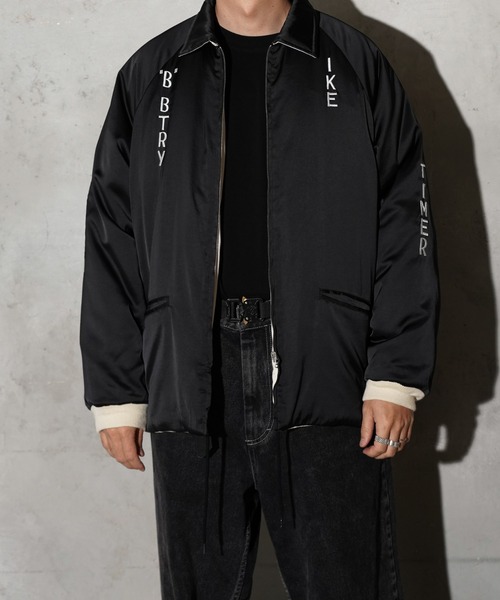 THRIFTY LOOK（スリフティールック）の「THRIFTY LOOK / スリフティールック GERMANY SOUVENIR PADDED JACKET ジャーマニー スーベニア パデッドジャケット（ブルゾン・メンズ・ブラック/ブラック系その他/ブラック系その他2・SMALL/MEDIUM/LARGE）」の6枚目の写真