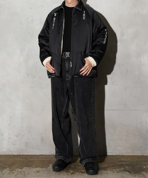 THRIFTY LOOK（スリフティールック）の「THRIFTY LOOK / スリフティールック GERMANY SOUVENIR PADDED JACKET ジャーマニー スーベニア パデッドジャケット（ブルゾン・メンズ・ブラック/ブラック系その他/ブラック系その他2・SMALL/MEDIUM/LARGE）」の7枚目の写真