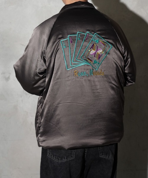 THRIFTY LOOK（スリフティールック）の「THRIFTY LOOK / スリフティールック GERMANY SOUVENIR PADDED JACKET ジャーマニー スーベニア パデッドジャケット（ブルゾン・メンズ・ブラック/ブラック系その他/ブラック系その他2・SMALL/MEDIUM/LARGE）」の11枚目の写真