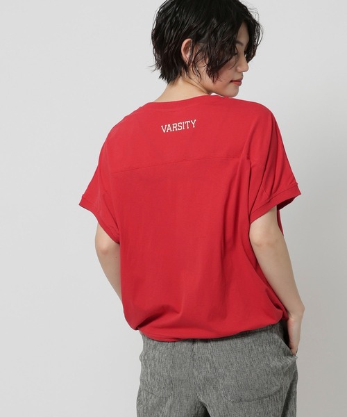 niko and...(ニコアンド)の「ドロストアソートBIGTシャツ(Tシャツ/カットソー・レディース・ブラウン/レッド/ナチュラル/オフホワイト・LARGE/MEDIUM)」の18枚目の写真