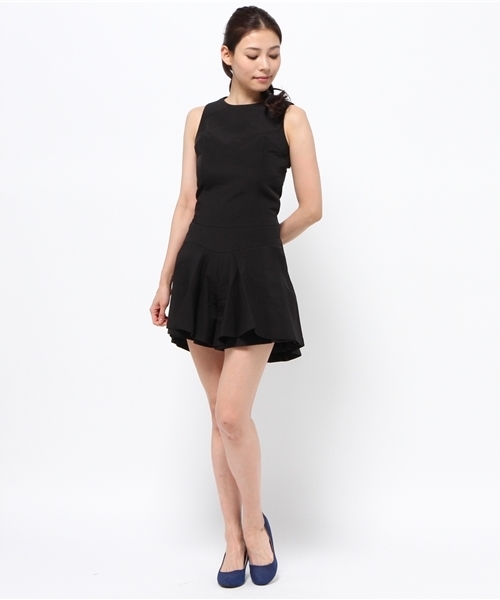 OUTLET(アウトレット)の「【'PalinkA】ジャガードオールインワン(つなぎ/オールインワン・レディース・ブラック・36)」の5枚目の写真