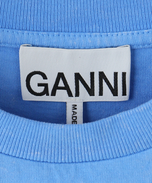 GANNI(ガニー)の「GANNI / ガニー Future Essential Tee(Tシャツ/カットソー・レディース・ブルー・SMALL)」の5枚目の写真