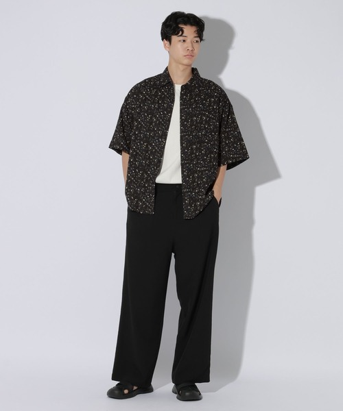 LAKOLE(ラコレ)の「柄カット楊柳半袖シャツ / 1009854(シャツ/ブラウス・メンズ・ホワイト/ブラック/ネイビー・MEDIUM/LARGE)」の10枚目の写真