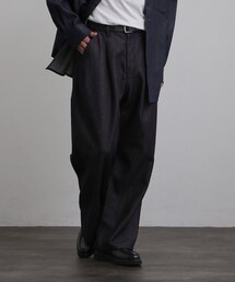 tk.TAKEO KIKUCHI | 【色褪せしにくいデニム】Comfy Fadeless Denim Seriesワイドストレートデニム(デニムパンツ)