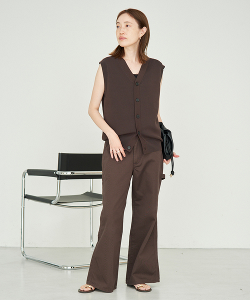 Lee(リー)の「LEE/リー SLOBE別注 Loose Flare ペインターパンツ(デニムパンツ・レディース・ブラウン/スカイブルー・38/40/36)」の22枚目の写真