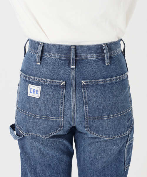 Lee(リー)の「LEE/リー SLOBE別注 Loose Flare ペインターパンツ(デニムパンツ・レディース・ブラウン/スカイブルー・38/40/36)」の4枚目の写真
