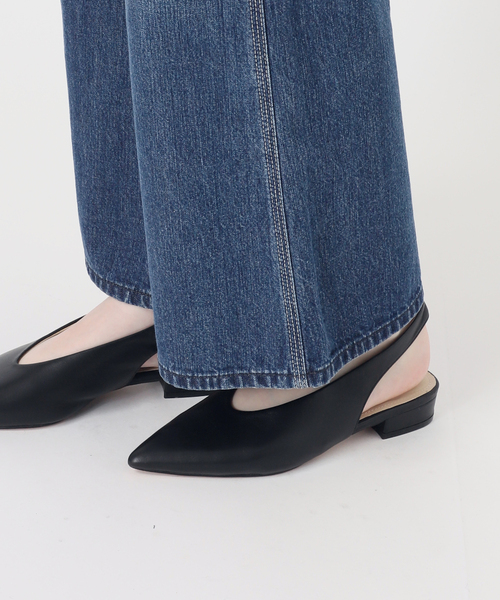 Lee(リー)の「LEE/リー SLOBE別注 Loose Flare ペインターパンツ(デニムパンツ・レディース・ブラウン/スカイブルー・38/40/36)」の7枚目の写真