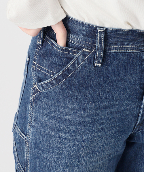 Lee(リー)の「LEE/リー SLOBE別注 Loose Flare ペインターパンツ(デニムパンツ・レディース・ブラウン/スカイブルー・38/40/36)」の8枚目の写真