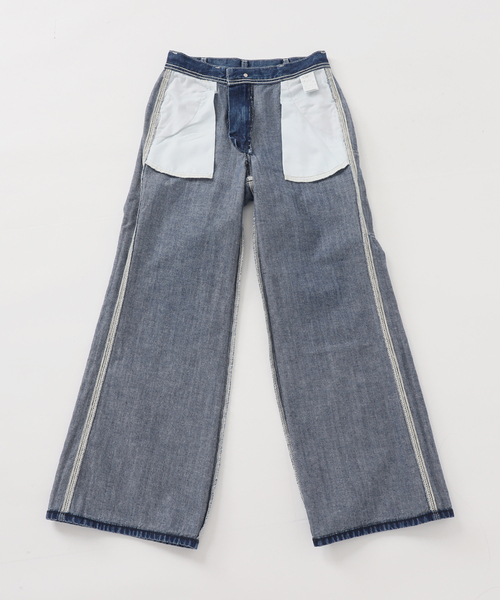 Lee(リー)の「LEE/リー SLOBE別注 Loose Flare ペインターパンツ(デニムパンツ・レディース・ブラウン/スカイブルー・38/40/36)」の13枚目の写真