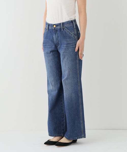Lee(リー)の「LEE/リー SLOBE別注 Loose Flare ペインターパンツ(デニムパンツ・レディース・ブラウン/スカイブルー・38/40/36)」の19枚目の写真