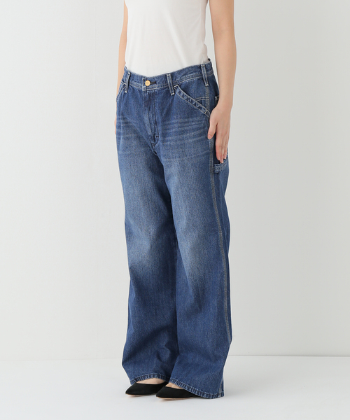 Lee(リー)の「LEE/リー SLOBE別注 Loose Flare ペインターパンツ(デニムパンツ・レディース・ブラウン/スカイブルー・38/40/36)」の21枚目の写真