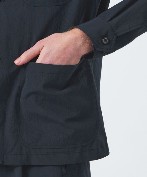 MACKINTOSH PHILOSOPHY（ﾏｯｷﾝﾄｯｼｭ ﾌｨﾛｿﾌｨｰ）の「【WEEKENDER】FREEWAY JACKET（フリーウェイジャケット）タスランストレッチ（テーラードジャケット・メンズ・ネイビー/グリーン系その他・38/40）」の8枚目の写真