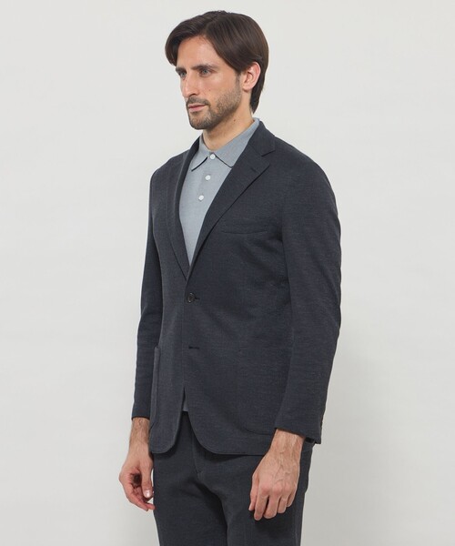 MACKINTOSH LONDON(マッキントッシュ ロンドン)の「【WEB・一部店舗限定】【FLEX JERSEY】ホップサックジャージーセットアップジャケット(テーラードジャケット・メンズ・ダークネイビー/ダークブラウン・38/40)」の9枚目の写真