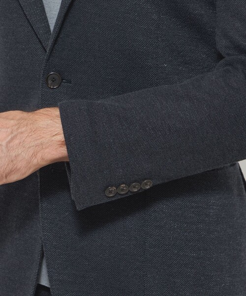 MACKINTOSH LONDON(マッキントッシュ ロンドン)の「【WEB・一部店舗限定】【FLEX JERSEY】ホップサックジャージーセットアップジャケット(テーラードジャケット・メンズ・ダークネイビー/ダークブラウン・38/40)」の12枚目の写真