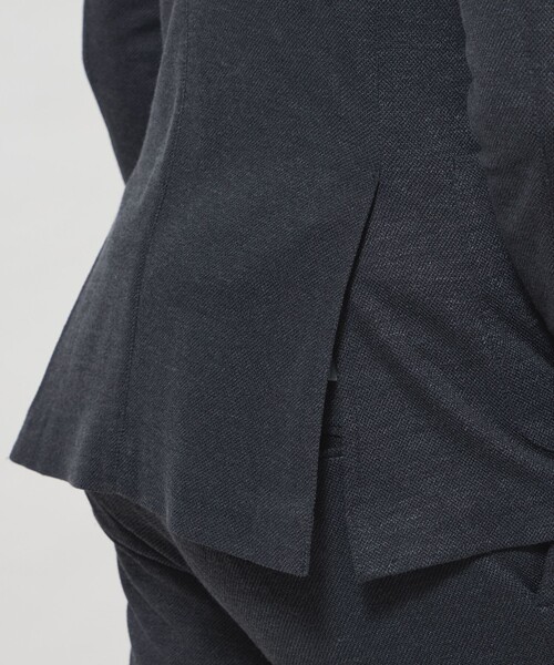 MACKINTOSH LONDON(マッキントッシュ ロンドン)の「【WEB・一部店舗限定】【FLEX JERSEY】ホップサックジャージーセットアップジャケット(テーラードジャケット・メンズ・ダークネイビー/ダークブラウン・38/40)」の3枚目の写真