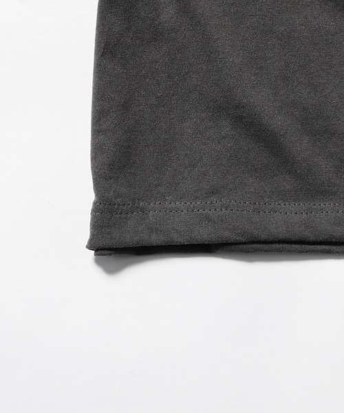 realsyndrome（リアルシンドローム）の「LOS ANGELES APPAREL/ロサンゼルスアパレル 6.5OZ GARMENT DYE CREW NECK CROPPED TEE（Tシャツ/カットソー・メンズ・ベージュ/グリーン・L）」の6枚目の写真