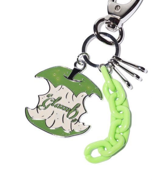 glamb(グラム)の「Eaten Apple Key Holder / イートゥンアップルキーホルダー(キーホルダー・メンズ・シルバー・FREE)」の8枚目の写真