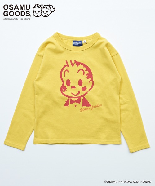 OSAMU GOODS(オサムグッズ)の「【別注】OSAMU GOODS プリント長袖Tシャツ(Tシャツ/カットソー・キッズ・オフホワイト/マスタード/チャコール・120/110/100/95/90/80/150/140/130)」の11枚目の写真