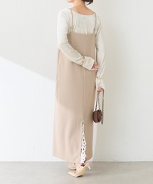 バックレースドッキングキャミワンピース/Nuel