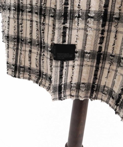 CAMBIO(カンビオ)の「ms6614-Textured Fringe Long Sleeve Shirt シャツ(PF-262-011)(シャツ/ブラウス・メンズ・ホワイト/ブラック・M/L)」の20枚目の写真