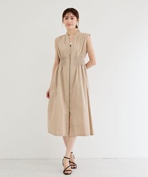 シャーリングZIPワンピース