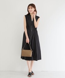 シャーリングZIPワンピース