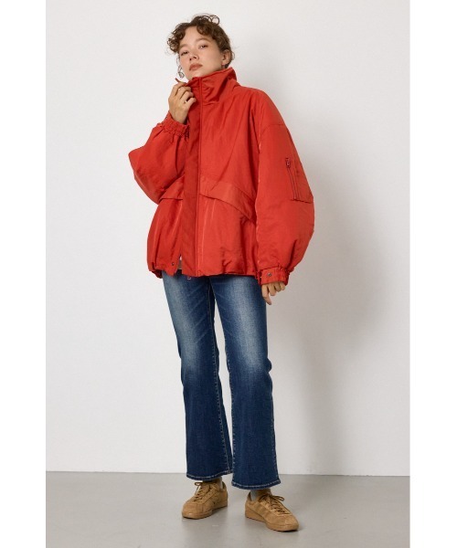 RODEO CROWNS WIDE BOWL（ロデオクラウンズワイドボウル）の「LEVEL5 STAND NECK ブルゾン（ブルゾン・レディース・ネイビー/ブラック/アイボリー/カーキ/レッド・FREE）」の20枚目の写真