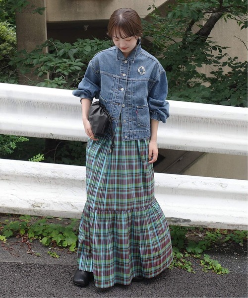 SLOBE IENA(スローブイエナ)の「《追加5》SLOBE 3WAY スムース巾着バッグ(クラッチバッグ・レディース・チョコ/チャコールグレー・FREE)」の3枚目の写真