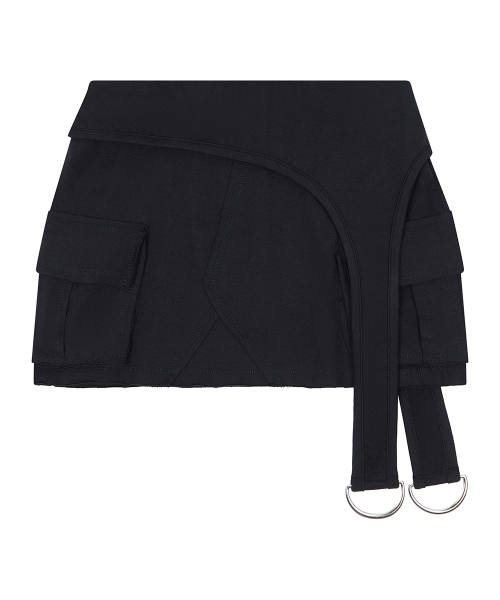 LUVISTRUE（ラヴイズトゥルー）の「RL LAYERED MINI SKIRT(BLACK)（スカート・レディース・その他・FREE）」の2枚目の写真