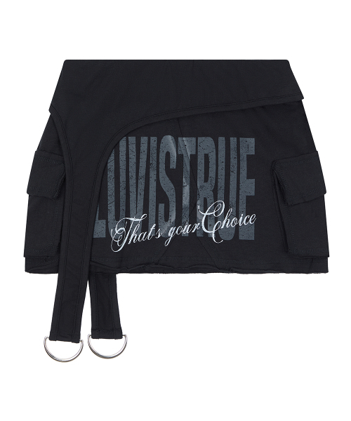 LUVISTRUE（ラヴイズトゥルー）の「RL LAYERED MINI SKIRT(BLACK)（スカート・レディース・その他・FREE）」の3枚目の写真