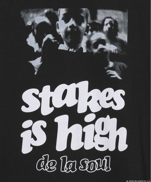 BAYFLOW（ベイフロー）の「【De La Soul】Stakes Is High TEE [一部店舗・WEB限定]（Tシャツ/カットソー・メンズ・ホワイト/ブラック・SMALL/MEDIUM/LARGE）」の4枚目の写真