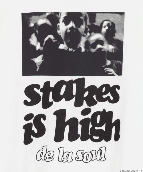 BAYFLOW（ベイフロー）の「【De La Soul】Stakes Is High TEE [一部店舗・WEB限定]（Tシャツ/カットソー・メンズ・ホワイト/ブラック・SMALL/MEDIUM/LARGE）」の7枚目の写真