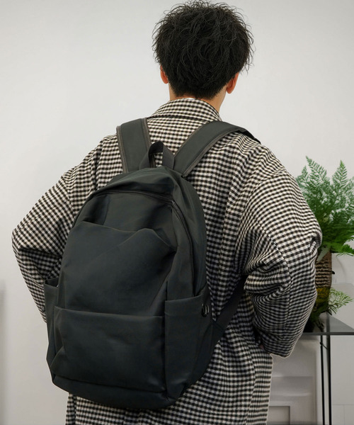 Ammie（アミー）の「軽量バックパック 大容量 A4 PC収納 多ポケット リュックサック（バックパック/リュック・メンズ・ブラック系その他・FREE）」の7枚目の写真