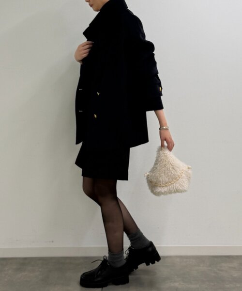 LOUNGEDRESS（ラウンジドレス）の「《大人気コート今年も登場！》ミドルリバーコート（その他アウター・レディース・ネイビー・FREE）」の5枚目の写真